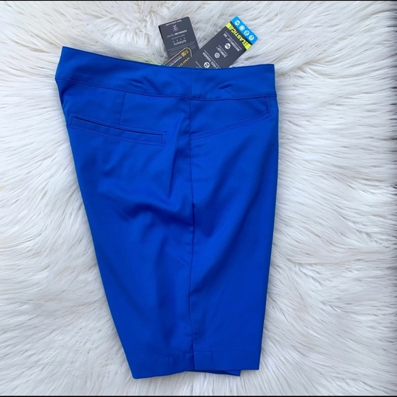 NWT PGA Tour Blue Motion Flux 360 Golf Shorts Women 4 - Picture 8 of 10
